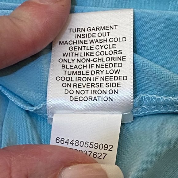 NWT Women's World Unity Light Blue & Green Tank Top - Picture 6 of 13